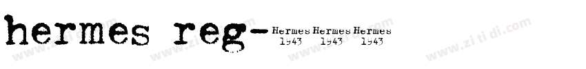 hermes reg字体转换
